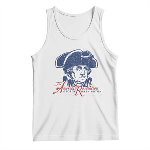 George Washington The American Revolution Tank Top Distressed Sketch Historic Patriotic Graphic