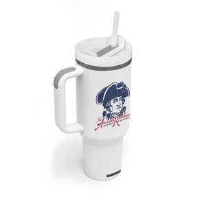 George Washington The American Revolution Tumbler With Handle Distressed Sketch Historic Patriotic Graphic
