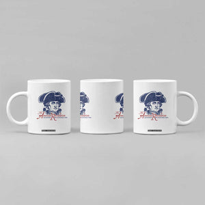 George Washington The American Revolution Coffee Mug Distressed Sketch Historic Patriotic Graphic