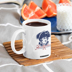 George Washington The American Revolution Coffee Mug Distressed Sketch Historic Patriotic Graphic