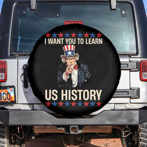 Uncle Sam I Want You To Learn US History Spare Tire Cover Patriotic Teachers Students