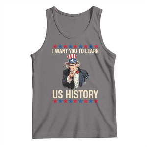 Uncle Sam I Want You To Learn US History Tank Top Patriotic Teachers Students