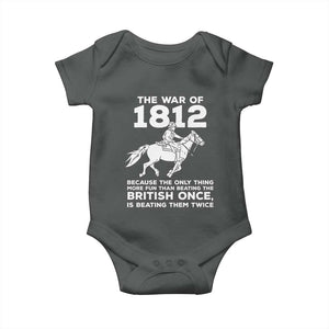The War Of 1812 Baby Onesie Beating The British Twice Funny Patriotic Military History
