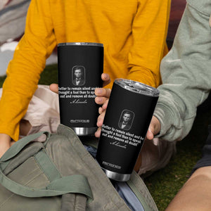 Abraham Lincoln Wise Quote Tumbler Cup Better To Remain Silent Sarcastic Wisdom