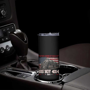 Vintage Steam Locomotive Heritage Skinny Tumbler The Legend of Rails American Flag TS02 Print Your Wear