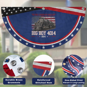 Vintage Steam Locomotive Heritage Patriotic Fan Flag The Legend of Rails American Flag