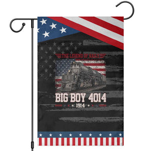 Vintage Steam Locomotive Heritage Patriotic Garden Flag The Legend of Rails American Flag