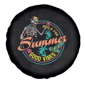 Summer Vibe Skeleton Spare Tire Cover Build For Summer Good Vibes Chilln' TS02 Print Your Wear