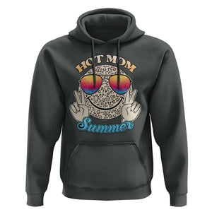 Hot Mom Summer Hoodie Chillin' Vibe Leopard Mommy TS02 Dark Heather Print Your Wear