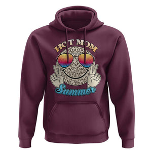 Hot Mom Summer Hoodie Chillin' Vibe Leopard Mommy TS02 Maroon Print Your Wear