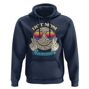 Hot Mom Summer Hoodie Chillin' Vibe Leopard Mommy TS02 Navy Print Your Wear