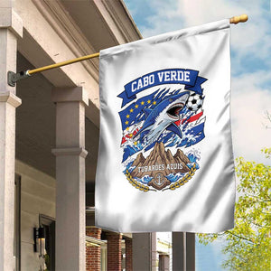 Cabo Verde Tubarões Azuis Soccer Pride Garden Flag Cape Verde Blue Sharks Football Fans TS02 Print Your Wear