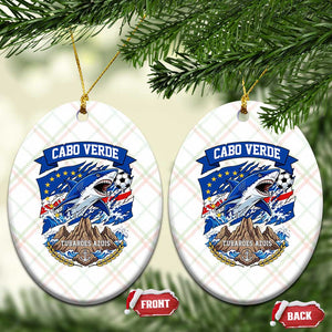 Cabo Verde Tubarões Azuis Soccer Pride Ceramic Ornament Cape Verde Blue Sharks Football Fans TS02 Print Your Wear