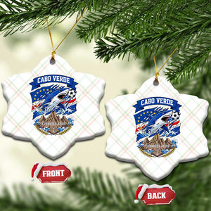 Cabo Verde Tubarões Azuis Soccer Pride Ceramic Ornament Cape Verde Blue Sharks Football Fans TS02 Print Your Wear