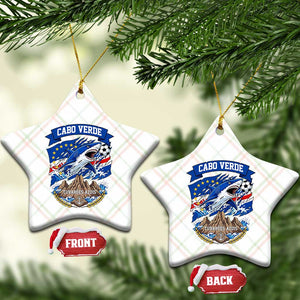 Cabo Verde Tubarões Azuis Soccer Pride Ceramic Ornament Cape Verde Blue Sharks Football Fans TS02 Print Your Wear