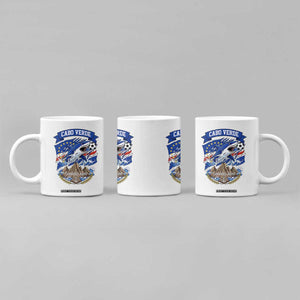 Cabo Verde Tubarões Azuis Soccer Pride Coffee Mug Cape Verde Blue Sharks Football Fans TS02 Print Your Wear
