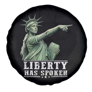 Liberty Has Spoken Pointing Statue Parody Spare Tire Cover Funny Sarcastic Basketball Sports Viral Meme Americana TS02 Print Your Wear