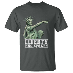 Liberty Has Spoken Pointing Statue Parody T Shirt Funny Sarcastic Basketball Sports Viral Meme Americana TS02 Print Your Wear