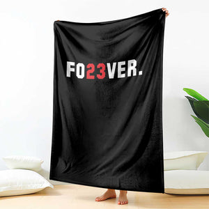 Classic Baseball Jersey Number 23 Throw Blanket Fo23ever #23 Vintage Sports Fan - Print Your Wear