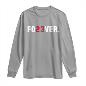 Classic Baseball Jersey Number 23 Long Sleeve Shirt Fo23ever #23 Vintage Sports Fan - Print Your Wear