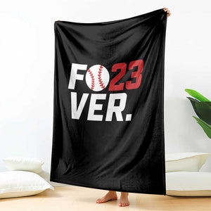 Classic Baseball Jersey Number 23 Throw Blanket Fo23ever #23 Ball Sports Fan - Print Your Wear