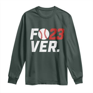 Classic Baseball Jersey Number 23 Long Sleeve Shirt Fo23ever #23 Ball Sports Fan - Print Your Wear