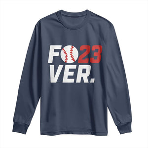 Classic Baseball Jersey Number 23 Long Sleeve Shirt Fo23ever #23 Ball Sports Fan - Print Your Wear
