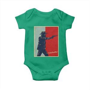 Idaho Shoots Back Vintage Pop Art Poster Style Graphic Baby Onesie