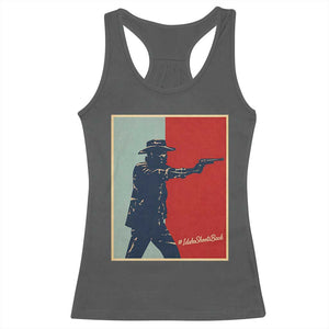 Idaho Shoots Back Vintage Pop Art Poster Style Graphic Racerback Tank Top