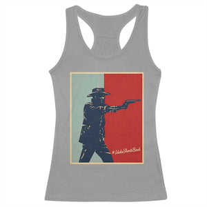 Idaho Shoots Back Vintage Pop Art Poster Style Graphic Racerback Tank Top