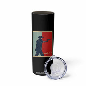 Idaho Shoots Back Vintage Pop Art Poster Style Graphic Skinny Tumbler