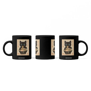 Vintage Kawaii Cat Ramen Graphic Coffee Mug Retro Japanese Anime Inspo TS02 Print Your Wear