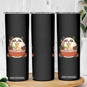 Kawaii Panda Eating Ramen Graphic Skinny Tumbler Otaku Japanese Noodle Cute Anime Lover TS02 Print Your Wear