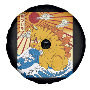 Funny Giant Cat Monster Japanese Anime Kawaii Spare Tire Cover Retro Vintage Japan Inspo Graphic TS02 Print Your Wear