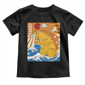 Funny Giant Cat Monster Japanese Anime Kawaii Toddler T Shirt Retro Vintage Japan Inspo Graphic TS02 Black Print Your Wear