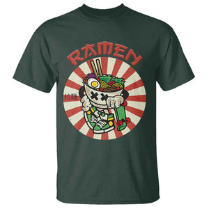 Kawaii Japan Ramen T Shirt Cute Skater Japanese Noodles Anime Skateboard Lover TS02 Dark Forest Green Print Your Wear
