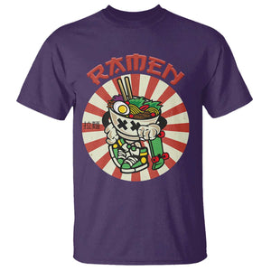 Kawaii Japan Ramen T Shirt Cute Skater Japanese Noodles Anime Skateboard Lover TS02 Purple Print Your Wear