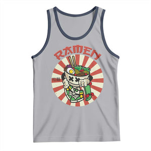 Kawaii Japan Ramen Tank Top Cute Skater Japanese Noodles Anime Skateboard Lover TS02 Athletic Heather Navy Print Your Wear