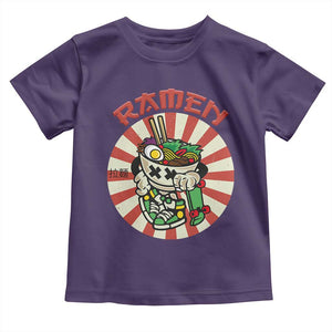 Kawaii Japan Ramen Toddler T Shirt Cute Skater Japanese Noodles Anime Skateboard Lover TS02 Purple Print Your Wear