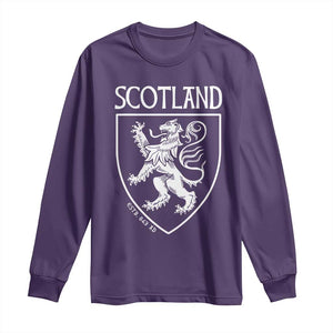 Scotland Lion Rampant Scottish Heritage Pride Graphic Long Sleeve Shirt