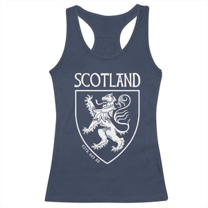 Scotland Lion Rampant Scottish Heritage Pride Graphic Racerback Tank Top