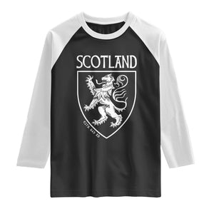 Scotland Lion Rampant Scottish Heritage Pride Graphic Raglan Shirt
