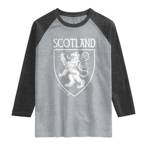 Scotland Lion Rampant Scottish Heritage Pride Graphic Raglan Shirt