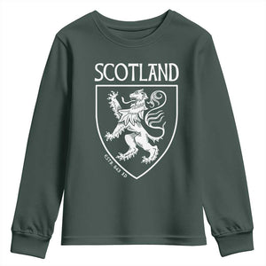 Scotland Lion Rampant Scottish Heritage Pride Graphic Youth Sweatshirt