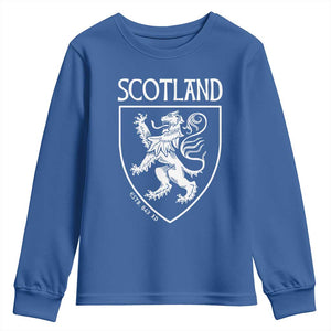 Scotland Lion Rampant Scottish Heritage Pride Graphic Youth Sweatshirt