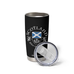 Scotland Alba gu Brath Scottish Thistle Emblem Tumbler Cup Distressed Vintage Scottish Heritage Pride