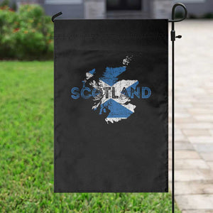 Scotland Map Saltire Flag Scottish Heritage Garden Flag Vintage Country Pride