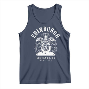 Edinburgh Scotland UK Est 1130 Tank Top Royal Coat of Arms In Defens Historic Crest Graphic