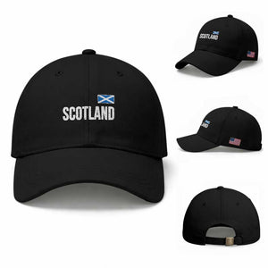 Scotland Saltire Flag Minimalist Athletic College Style Baseball Cap