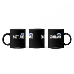 Scotland Saltire Flag Minimalist Athletic College Style Coffee Mug